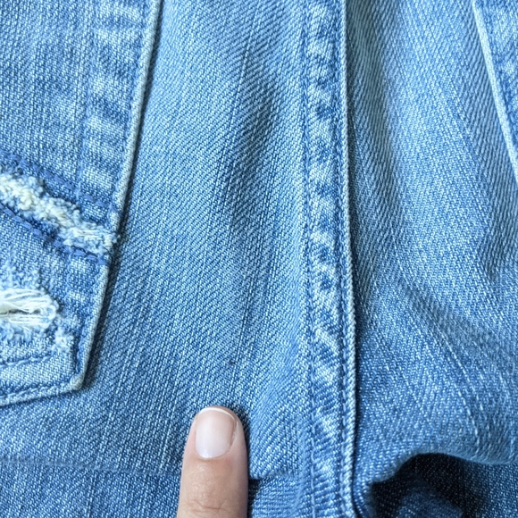 7 For All Mankind Y2K style bootcut crystal jeans Sz 27 - Picture 9 of 9